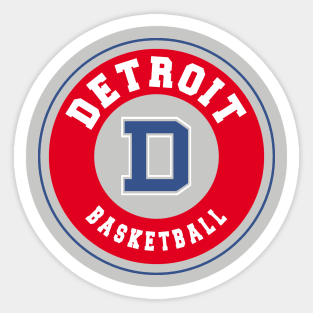 Detroit basketball Sticker